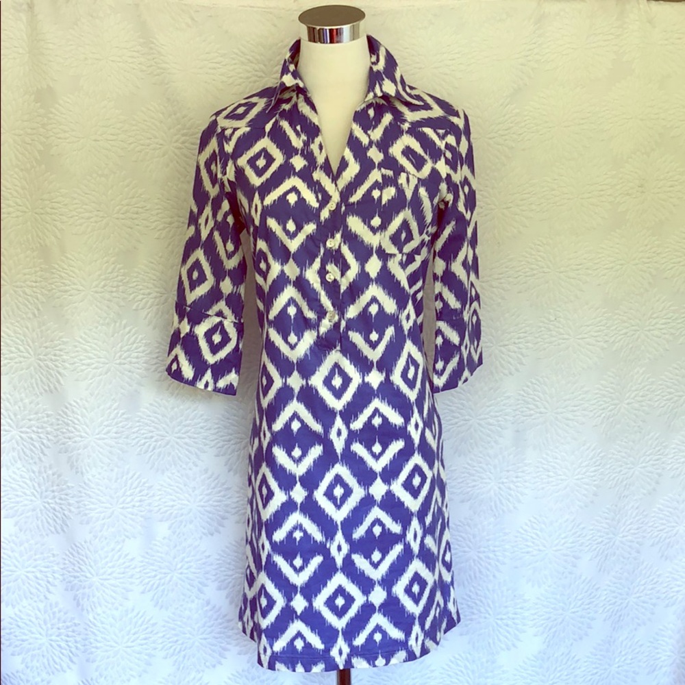 Tori Richard Honolulu 100% cotton shirt dress Sz 2